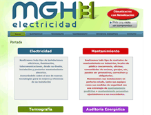 Tablet Screenshot of mghelectricidad.com